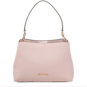 Michael Kors Powder Pink Saffiano Leather Sofia Shoulder Bag